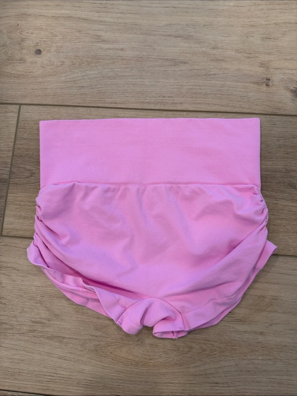 Tiger Friday Pink Ribbed Crop Tank and Shorts Set